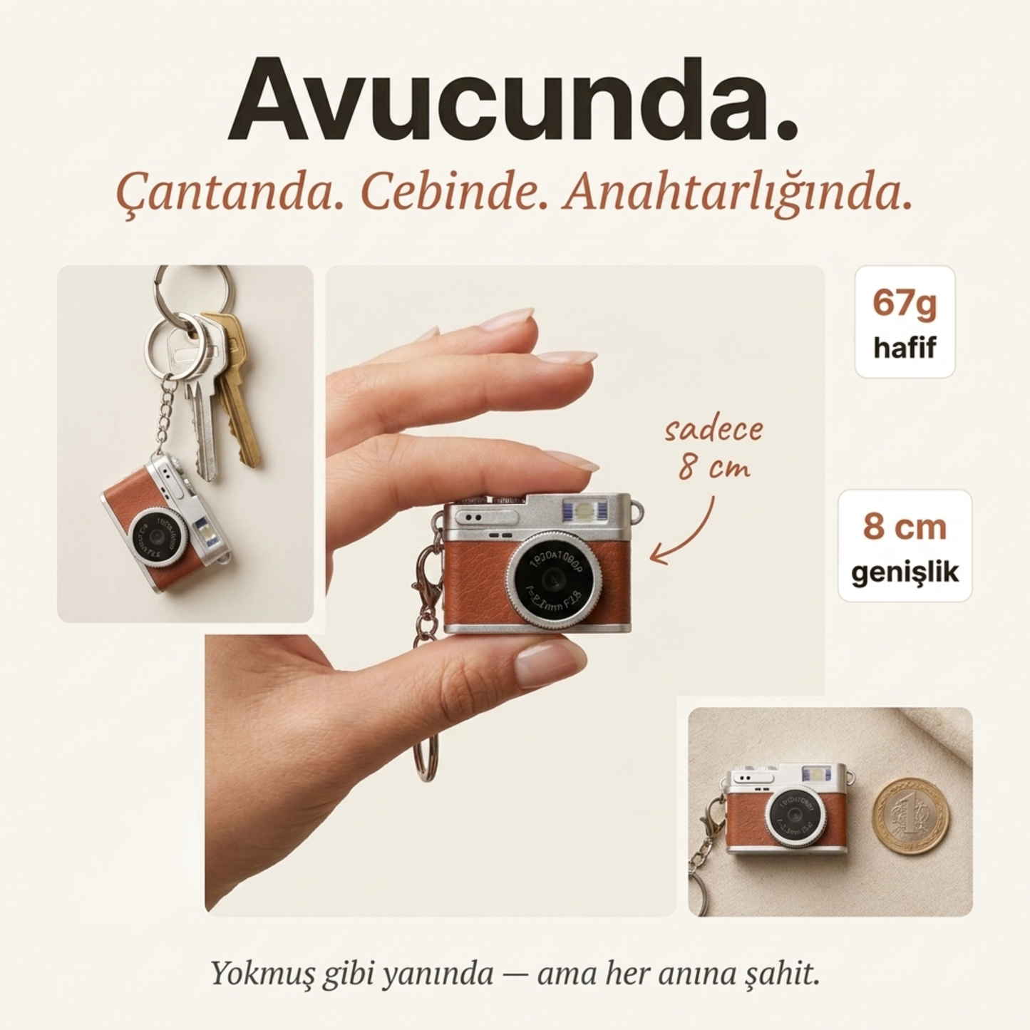 Anılık® Mini Retro Kamera