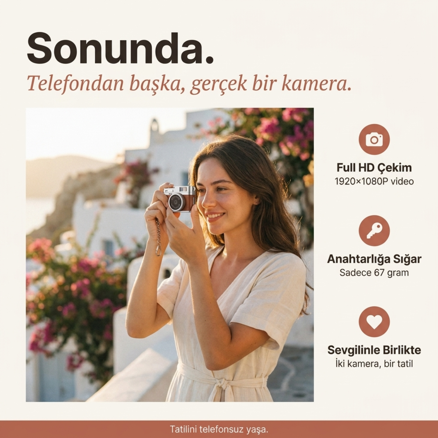 Anılık® Mini Retro Kamera